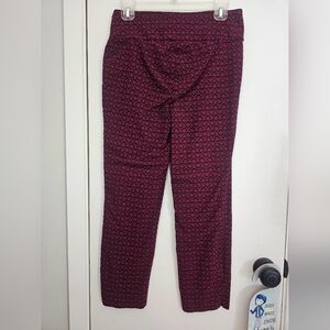 Chico's Red Patterned Pants